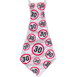 Vtipný darček na 30 narodeniny – kravata so značkou 30