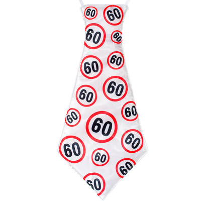 Kravata s číslom 60 – štýlový darček na nezabudnuteľné 60. narodeniny