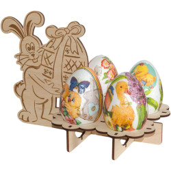 Veľkonočný zajac – stojan na štyri veľkonočné vajíčka