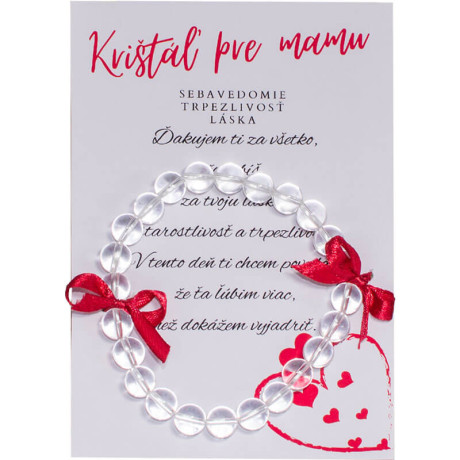 Náramok krištáľ pre mamičku
