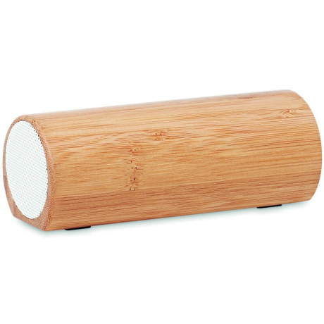 Bezdrôtový stereo reproduktor s bambusovým krytom