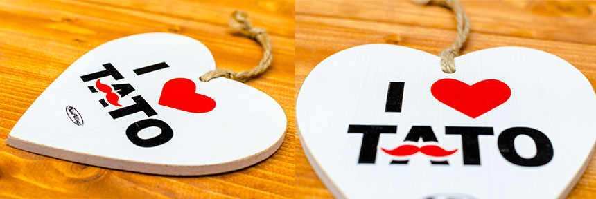 Detail na srdiečko I love tato