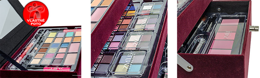 Detail na poschodia profesionálneho make up kufríka Detail na poschodia profesionálneho make up kufríka