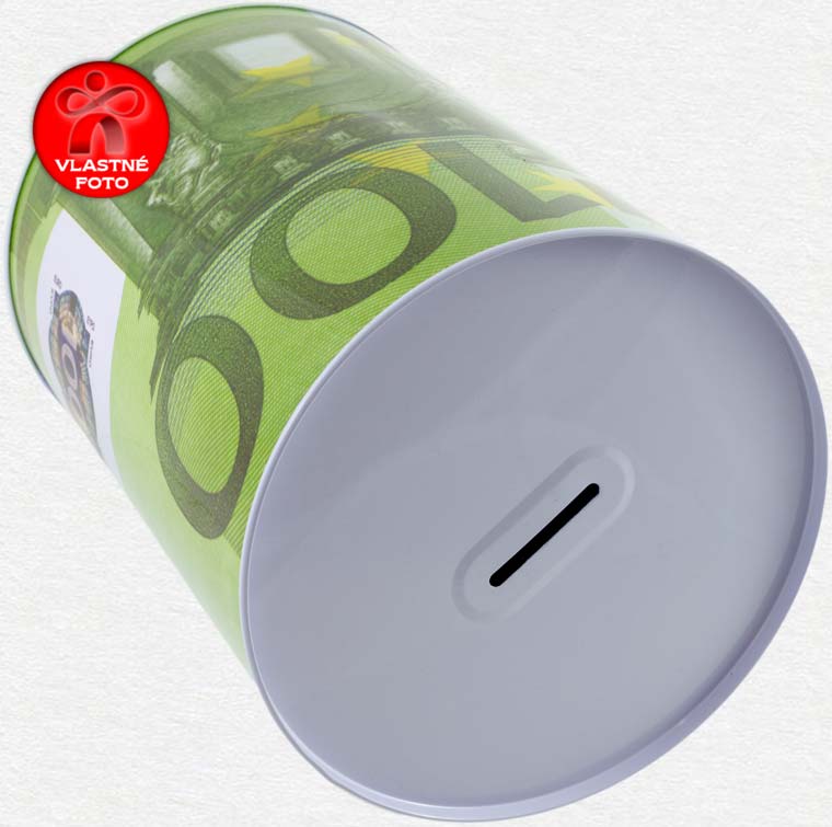 Pokladnička 100 EUR xxl z prednej strany Pokladnička 100 EUR xxl z prednej strany
