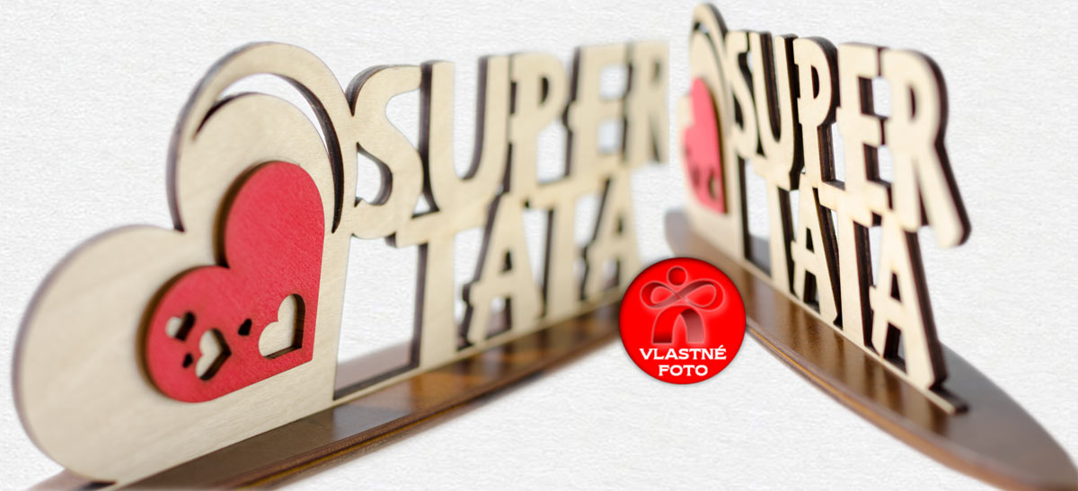 Darček pre Super otca z prednej a zadnej časti Darček pre Super otca z prednej a zadnej časti